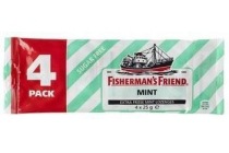 fisherman s friend suikervrij strong mint 4 pack