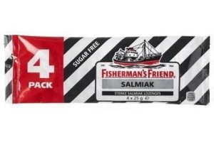 fisherman s friend suikervrij salmiak 4 pack