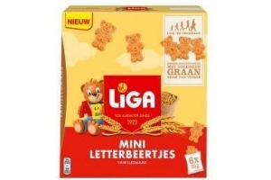 liga mini letterbeertjes vanille