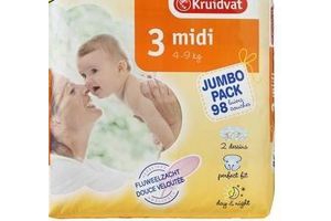 kruidvat 3 midi luiers jumbopack