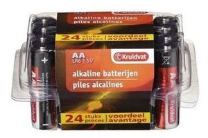 kruitvat alkaline batterijen voordeelverpakking