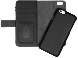 decoded 2 in 1 leather wallet case apple iphone 6 6s zwart