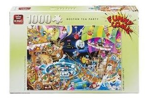 king tea party funny comic puzzel