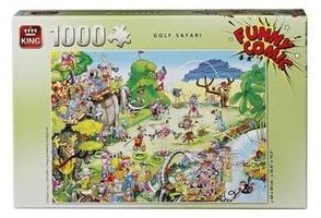 king golf safari funny comic puzzel