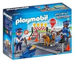 playmobil city action 6924 wegversperring