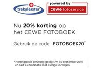 trekpleister 20 korting cewe fotoboek