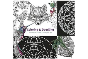 kleurboek doodling en coloring