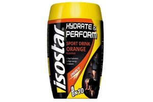 isostar hydrate en perform sportdrink orange