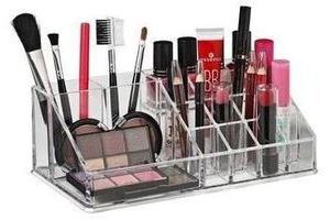 beauty essentials make up organizer tray