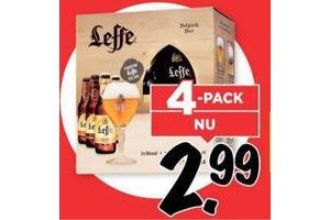 leffe belgisch bier 4 pack