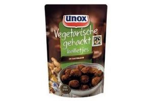 unox vegetarische gehacktballetjes in satesaus