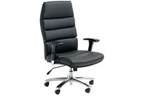 bureaustoel jesby zwart lederlook
