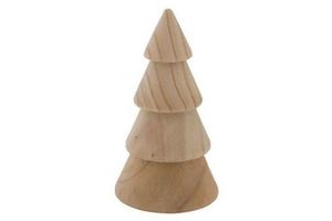 kerstboompje hout 13 cm