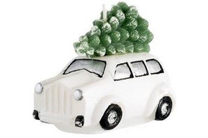 decokaars auto met kerstboom