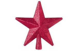 glitter sterpiek rood