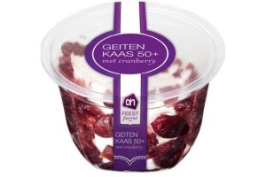 ah geitenkaas 50 met cranberry