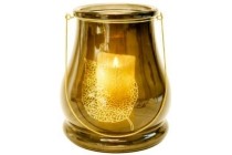windlicht met blad print