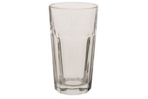 glas met facetten groot