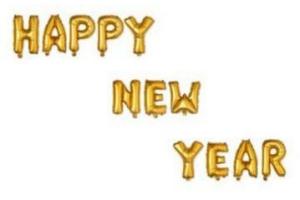 letterballonnen happy new year