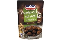 unox gehaktballetjes vegetarisch in satesaus