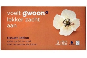 g woon tissues met lotion