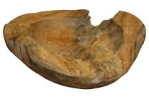 teakhouten schaal
