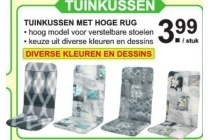 tuinkussen met hoge rug