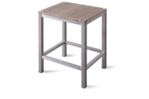 looox wooden collection douche stool