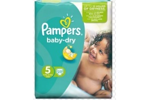 pampers baby dry maat 5