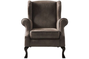 fauteuil valdore koudschuim zitting bruin