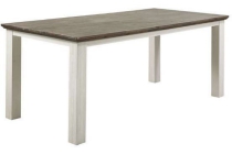 eettafel veresa l220xb100 wit bruin