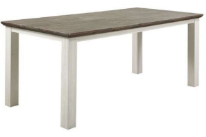 eettafel veresa l220xb100 wit bruin