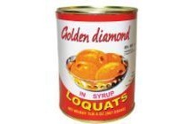 golden diamond loquats in syrup