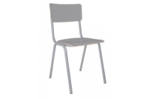 zuiver back to school eetkamerstoel grey