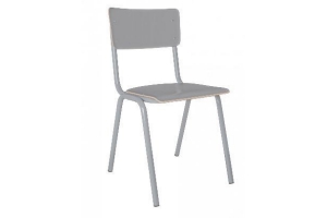 zuiver back to school eetkamerstoel grey