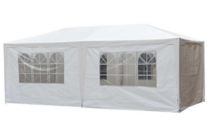 pure garden en living partytent met zijwanden 3x6 meter wit