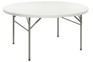 party klaptafel rond 154 cm