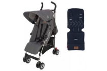 buggy maclaren quest denim charcoal seat liner denim