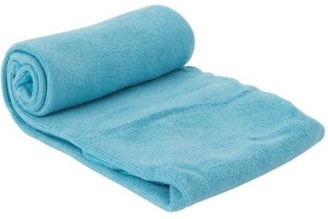 reis en sport handdoek 40x80 cm lichtblauw