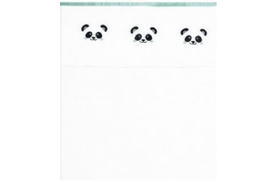 fabs world laken panda jade borduur 100 x 150 cm