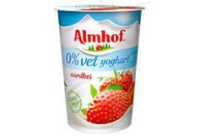 almhof 0 vet yoghurt aardbei