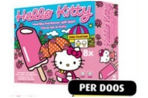 hello kitty frambozen split ijsjes