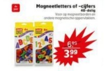 magneetletters of cijfers