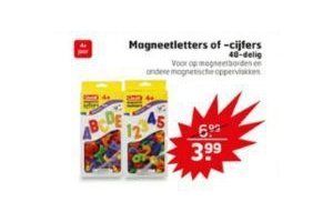 magneetletters of cijfers