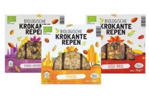 biologische krokante notenrepen