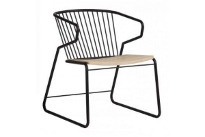 ethnicraft gabbia fauteuil zwart