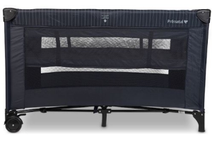 campingbed luxe stripes darkgrey