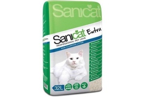 sanicat kattenbakvulling extra of ultra 32l