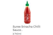 suree sriracha chilli sauce