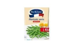 duc de coeur haricots verts